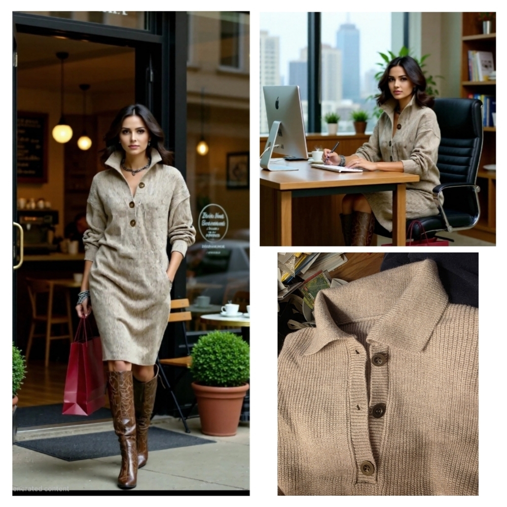 Knit Midi Dress